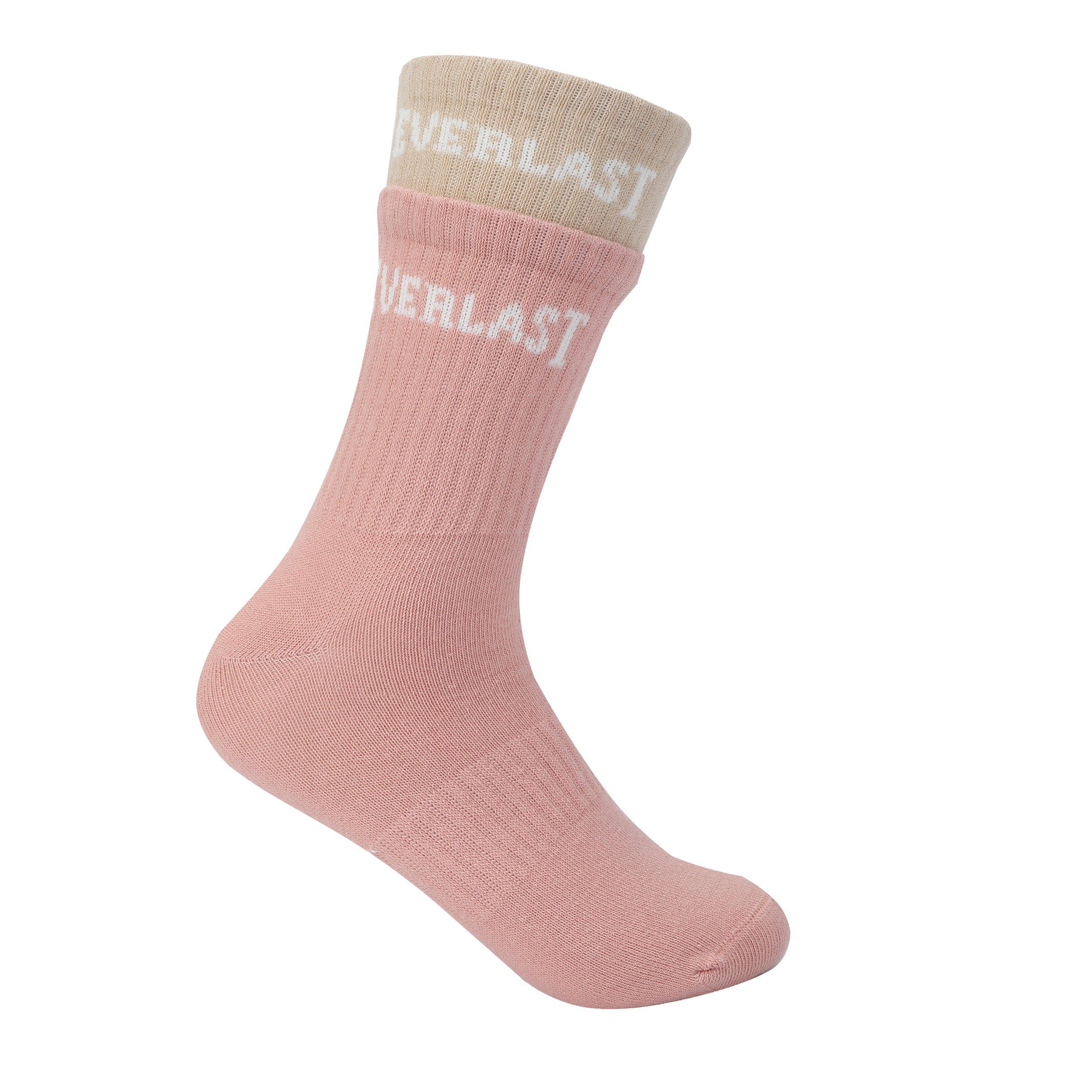 Everlast 2 Pack Ribbed Crew Socks Womens