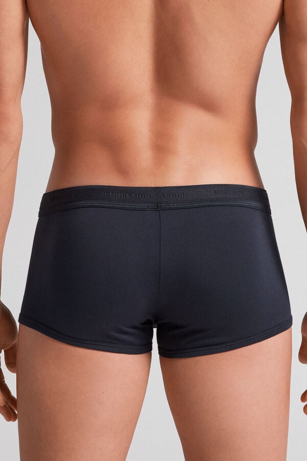 Cuecas boxer em algodão elástico Supima® com logotipo.