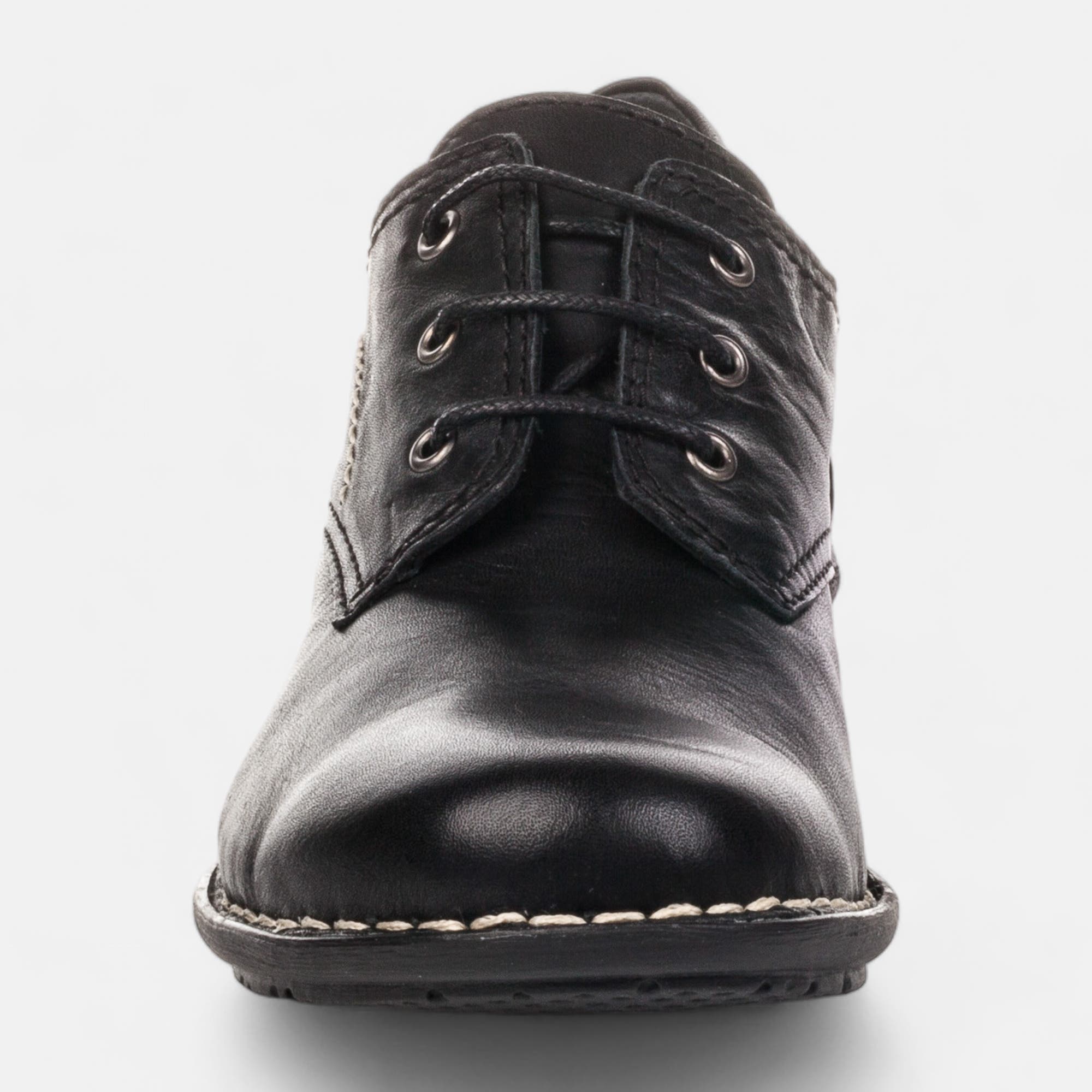 Derbies Femme en cuir noir