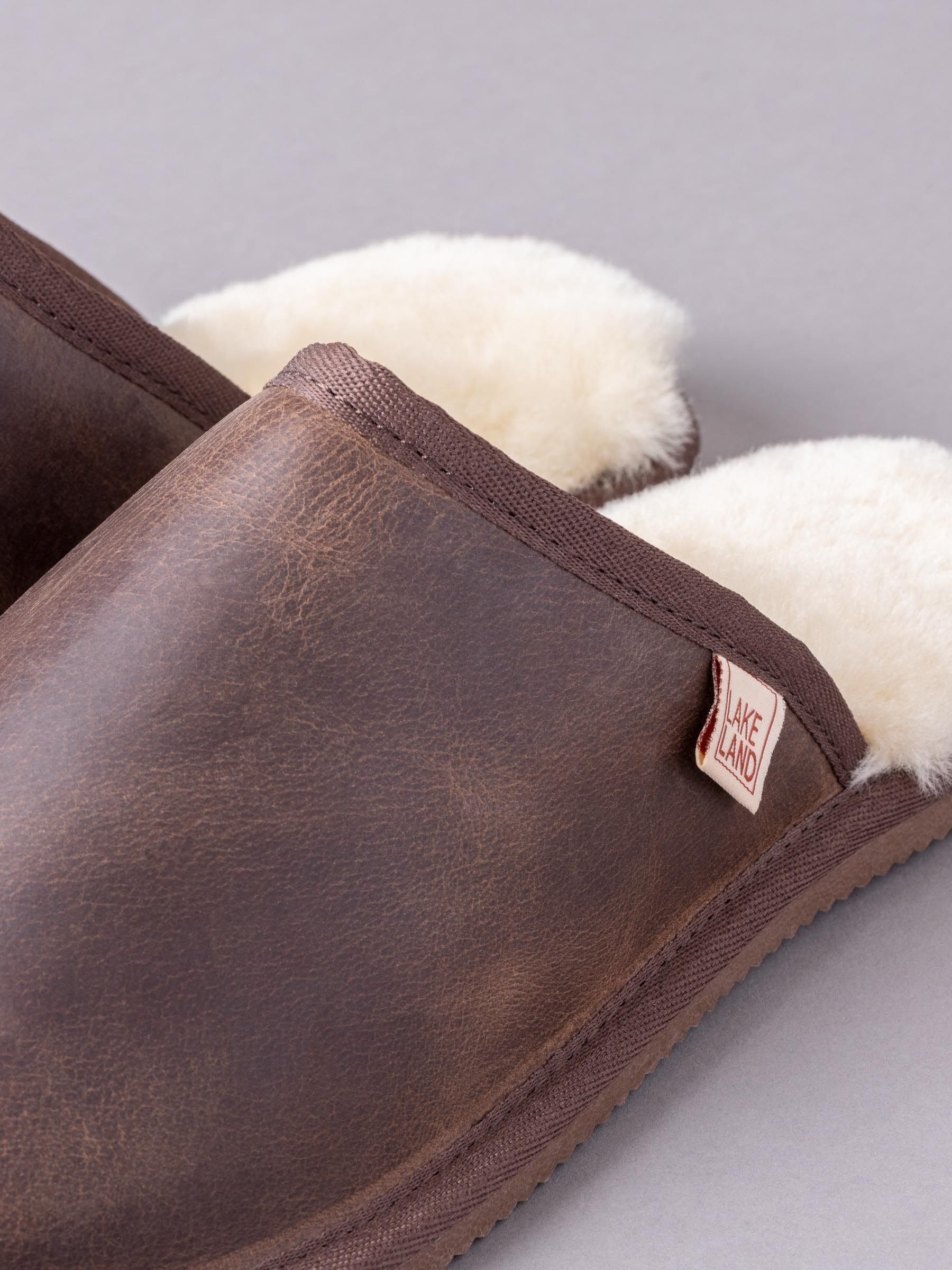 Lakeland Leather leren pantoffels voor heren