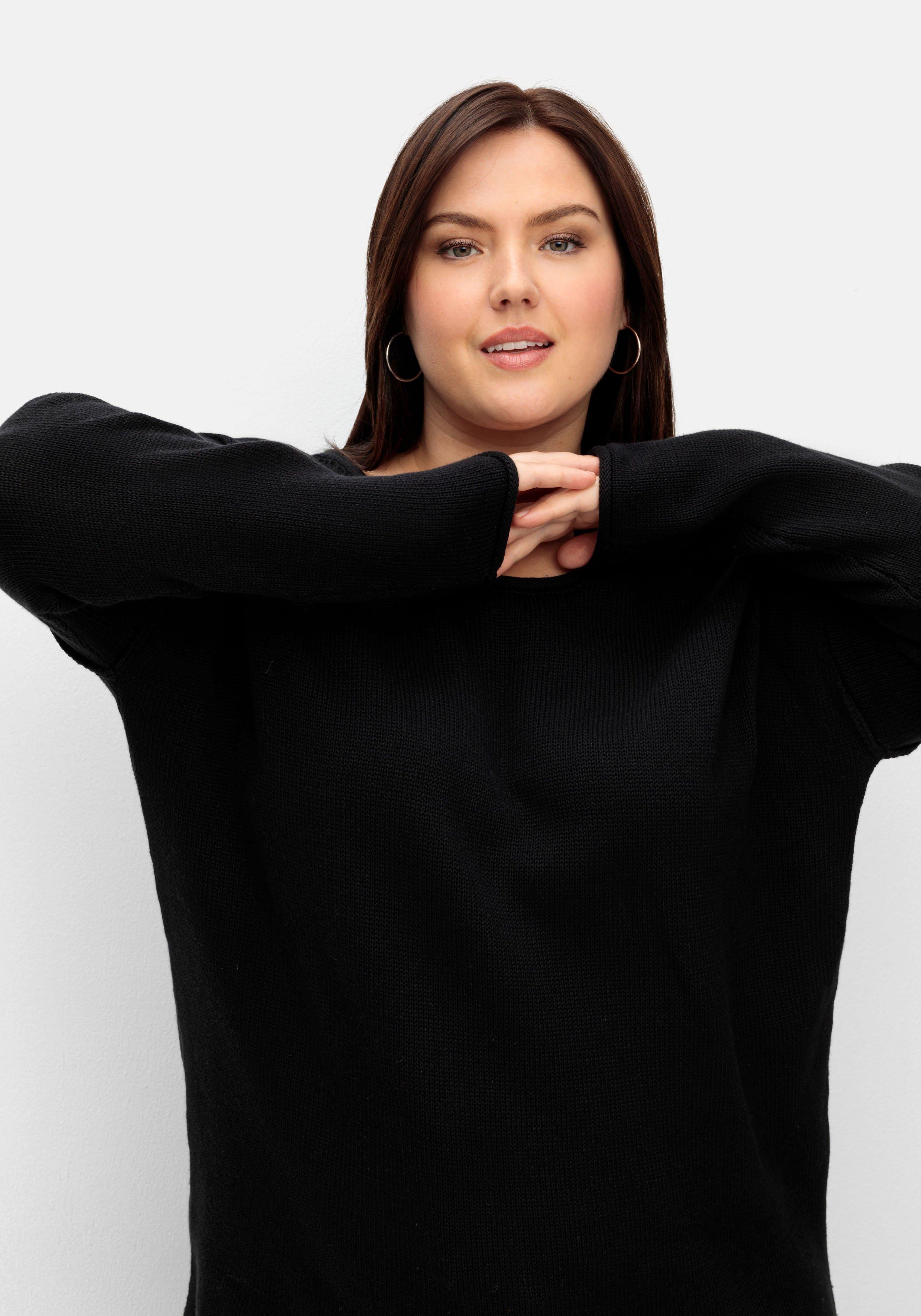 Pullover mit außenliegenden Nähten