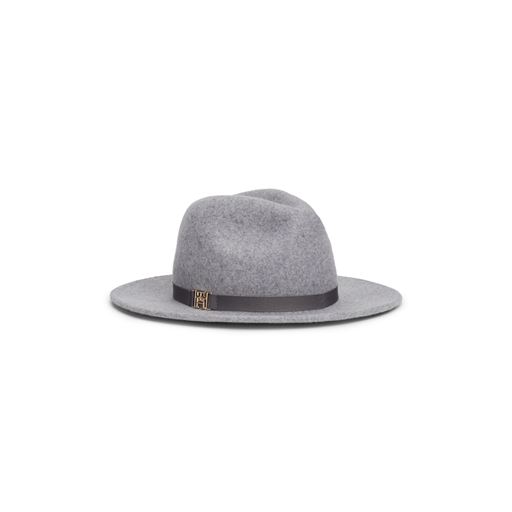 Tommy Hilfiger Monogram Fedora Hat, Mid Grey Melange