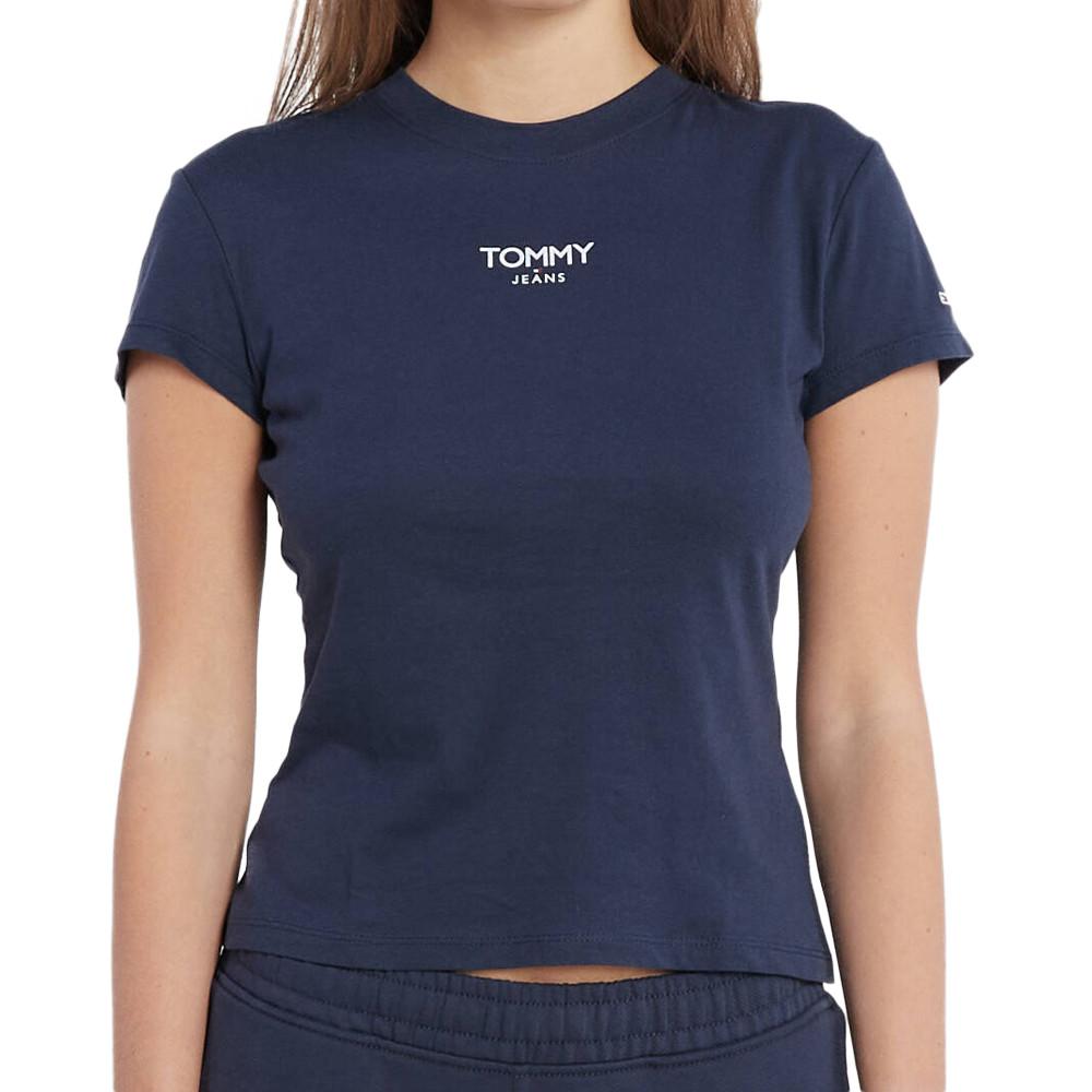 Tommy Hilfiger T-shirt Marine Femme Tommy Hilfiger Essential