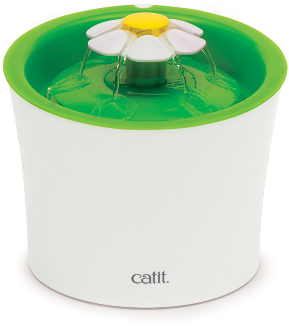 Cat it fontaine à fleurs originale avec fenêtre de niveau d'eau, 3 litres