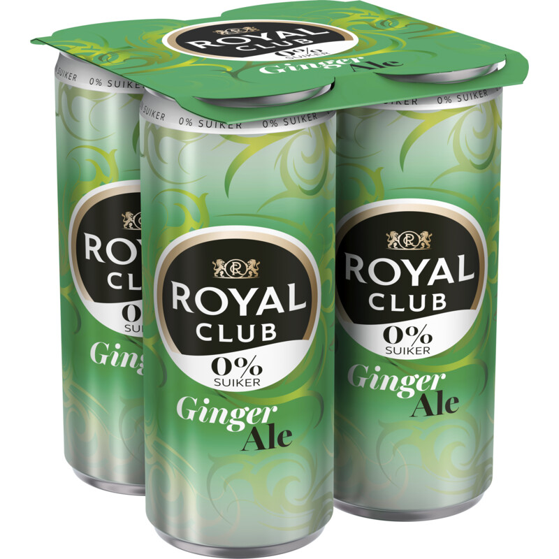 Royal Club Ginger ale 0% 4-pack