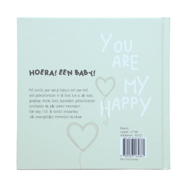 JEP! Kids Babyboek Vierkant Zachtgroen