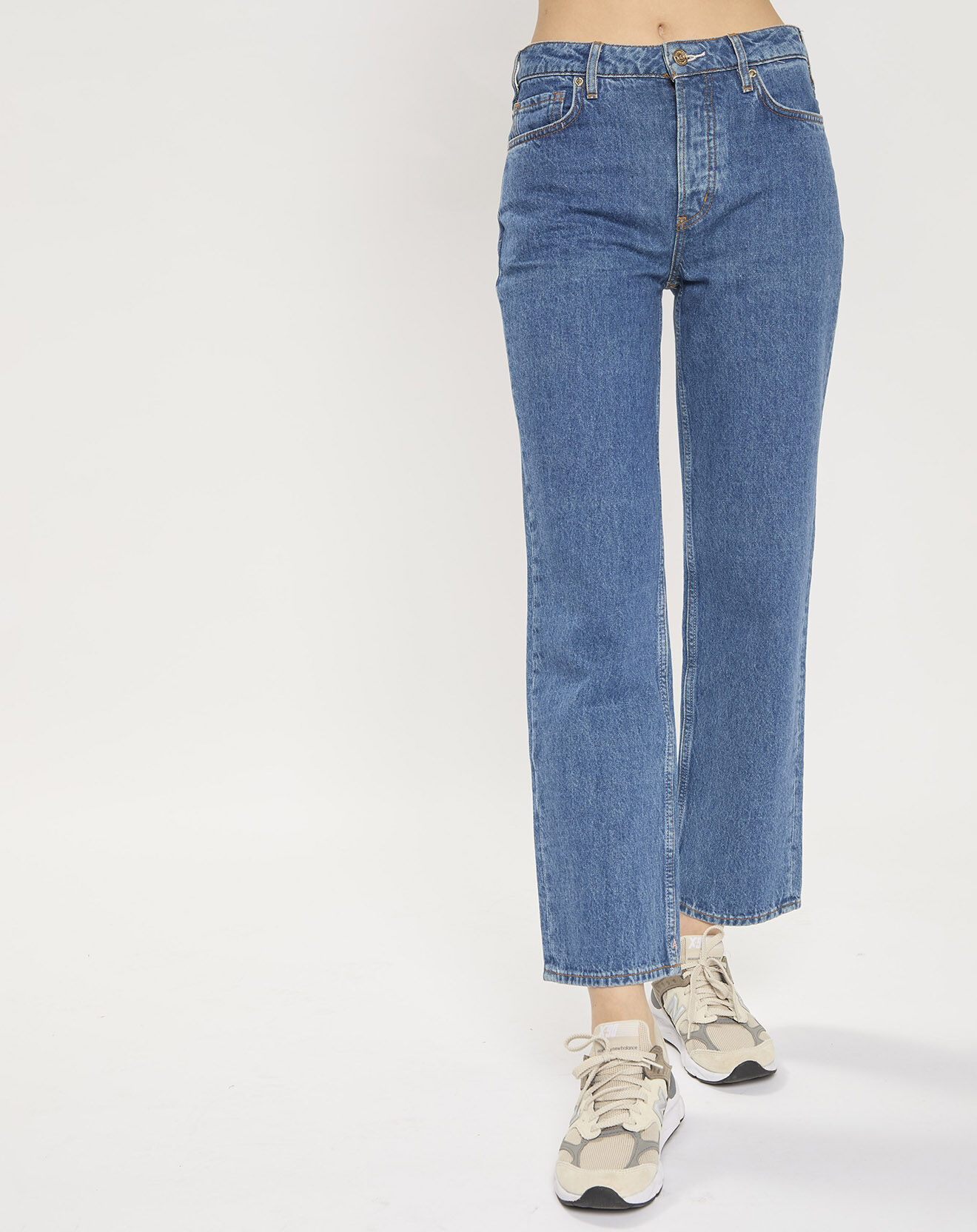 Scotch & Soda Jean Regular Fit taille haute Sky bleu brut
