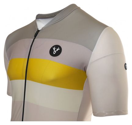 Maillot Manches Courtes LeBram Izoard Sable Coupe Ajustée