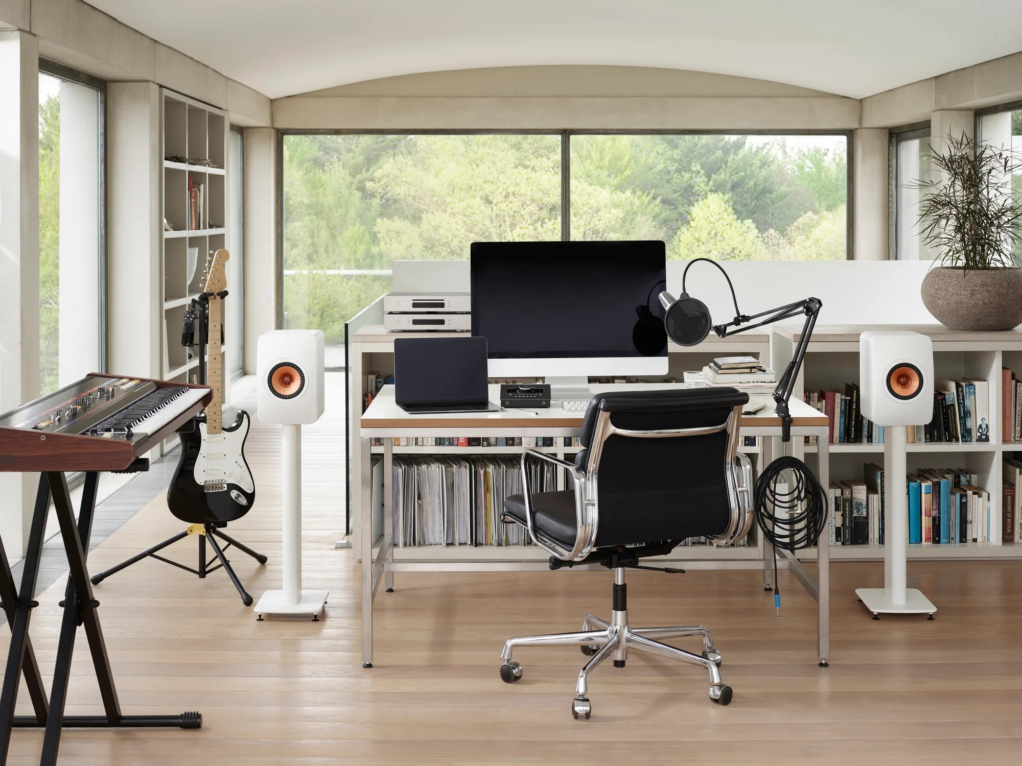 KEF LS50 Meta Blanc mat (la paire) Enceintes bibliothèque