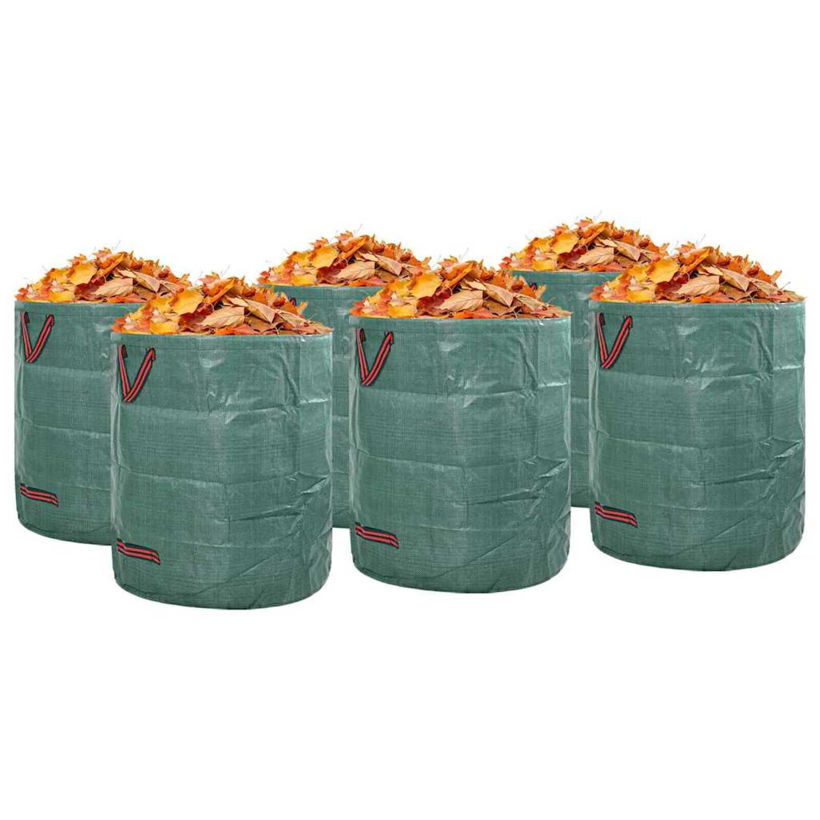 vidaXL Tuinafvalzakken 12 stuks Groen 67 x 67 x 75,5 cm