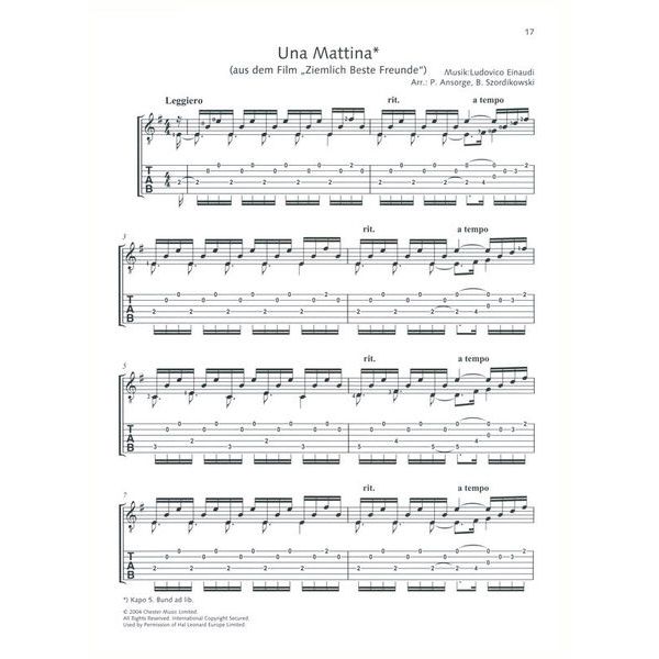 Schott Movie-Hits klassische Gitarre
