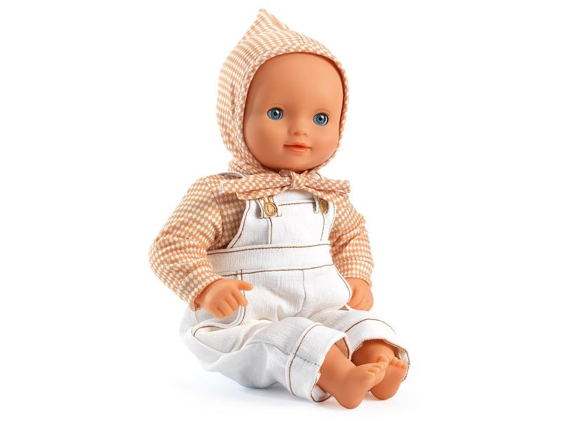 DJECO Puppenkleidung Pomea: Kleiderset Cannelle Trendiges Outfit mit bestickten Verschlüssen