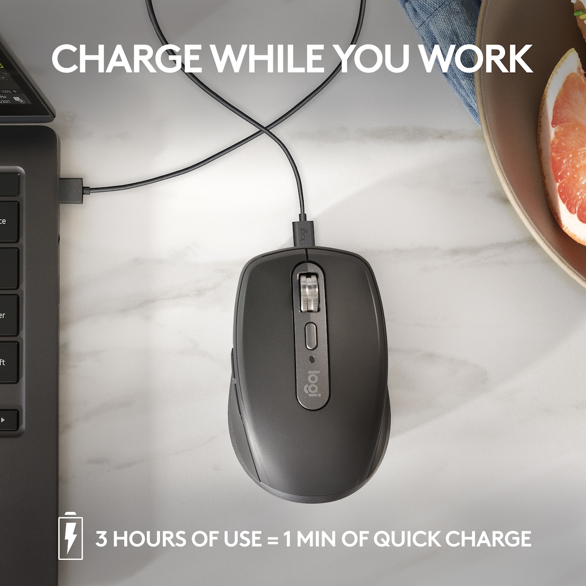Logitech MX Anywhere 3S trådløs datamus (rose)