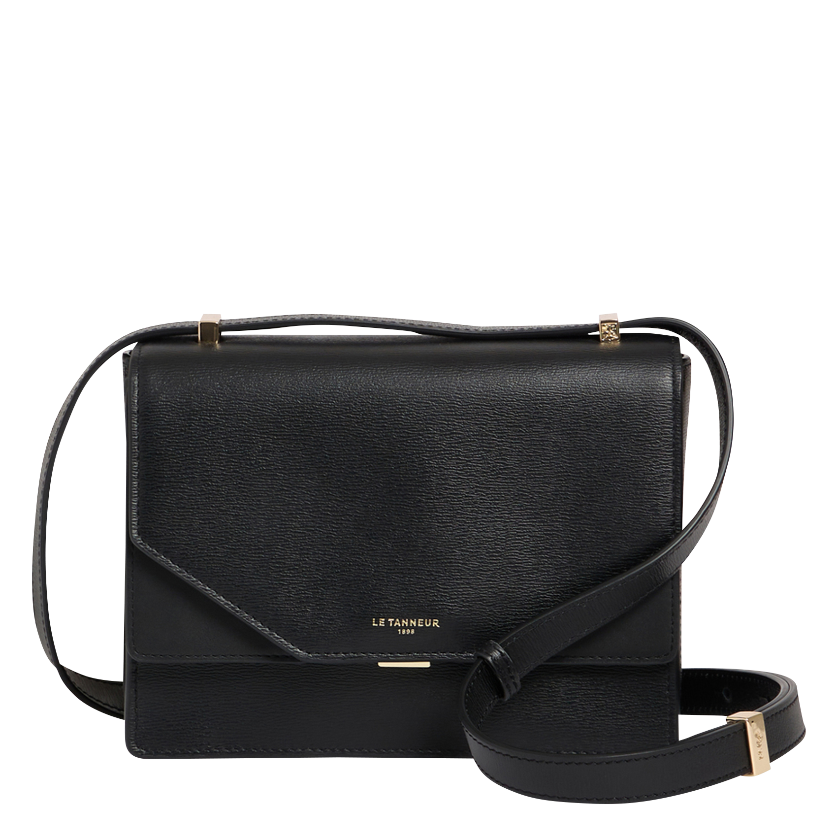 NAYA - Sac bandoulière en cuir de vachette | Noir