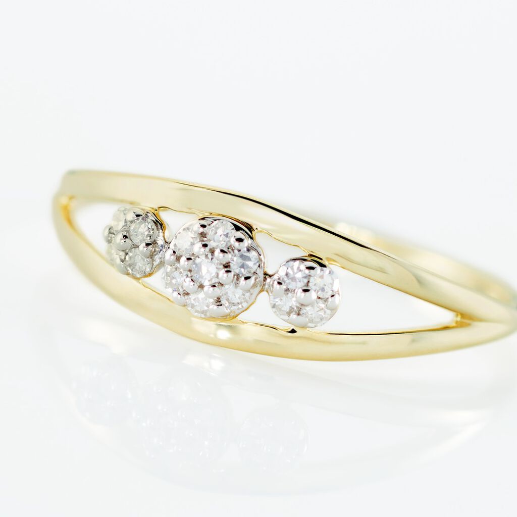 Bague Adamina Or Jaune Diamant