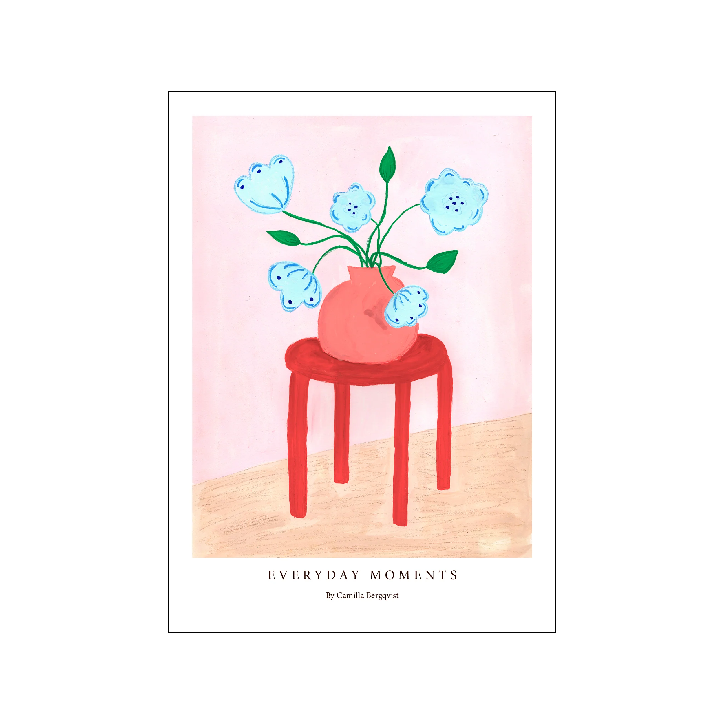 Poster & Frame  Red Stool plakat