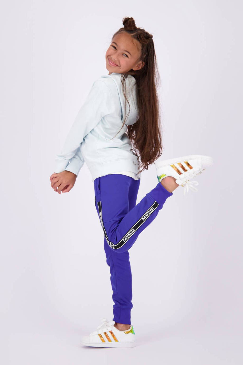 Vingino hoodie met logo lichtblauw