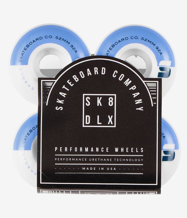 skatedeluxe Athletic Soft Rollen (white) 52mm 92A 4er Pack