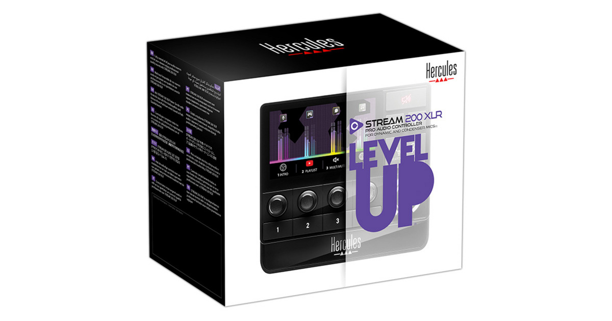 HerculesStream 200 XLR mengpaneel