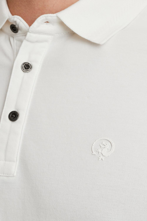 Cast Iron witte heren polo