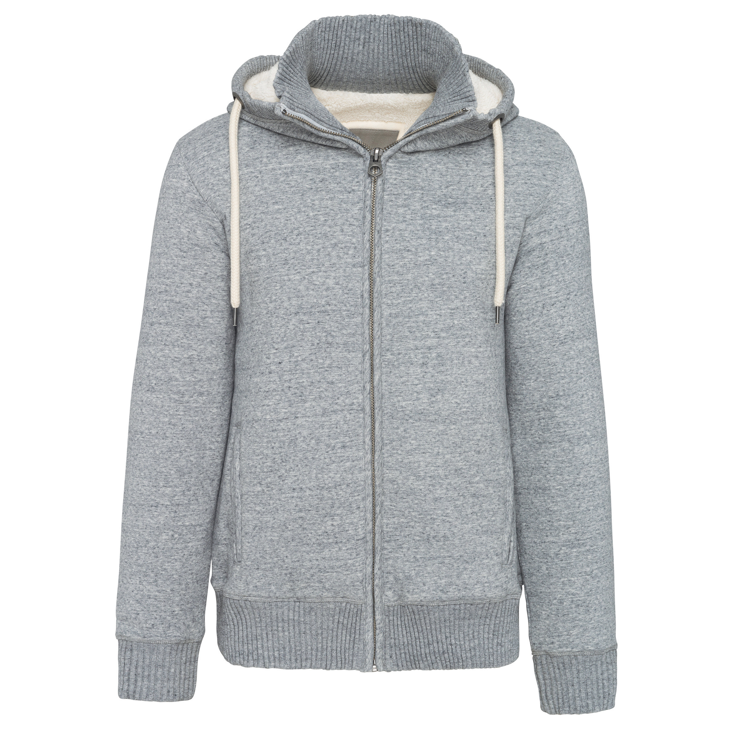Kariban KV2312 - Veste vintage molleton doublée sherpa homme