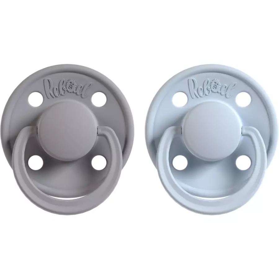 Rebael Schnuller 2er-Pack 6+M Mono PewterTiny Sky