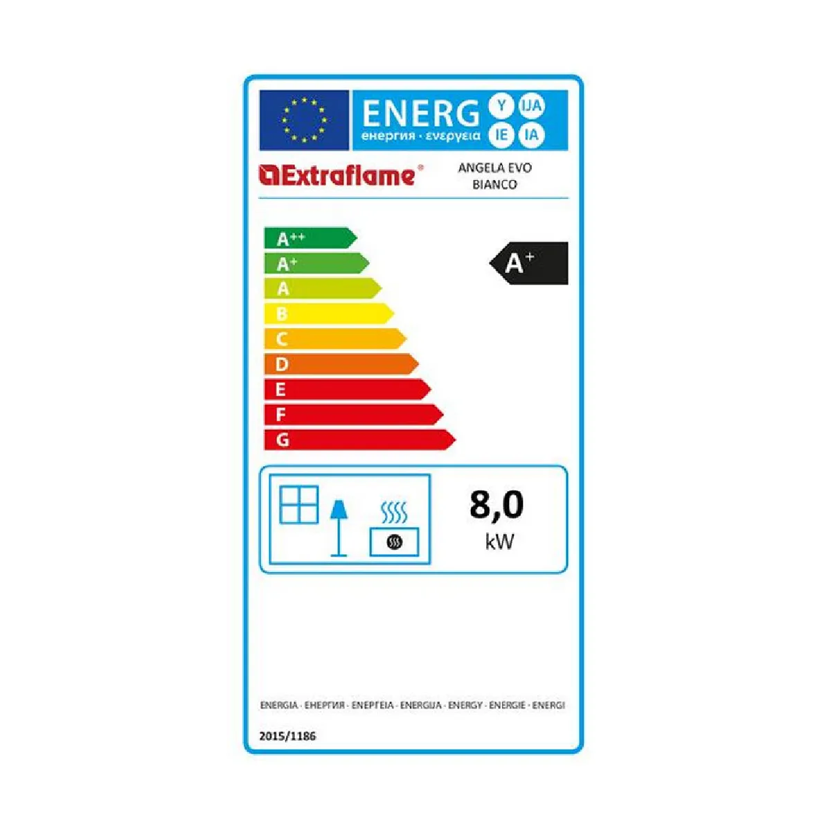 La Nordica Extraflame Nordica Extraflame Angela 8 kW - Blanc