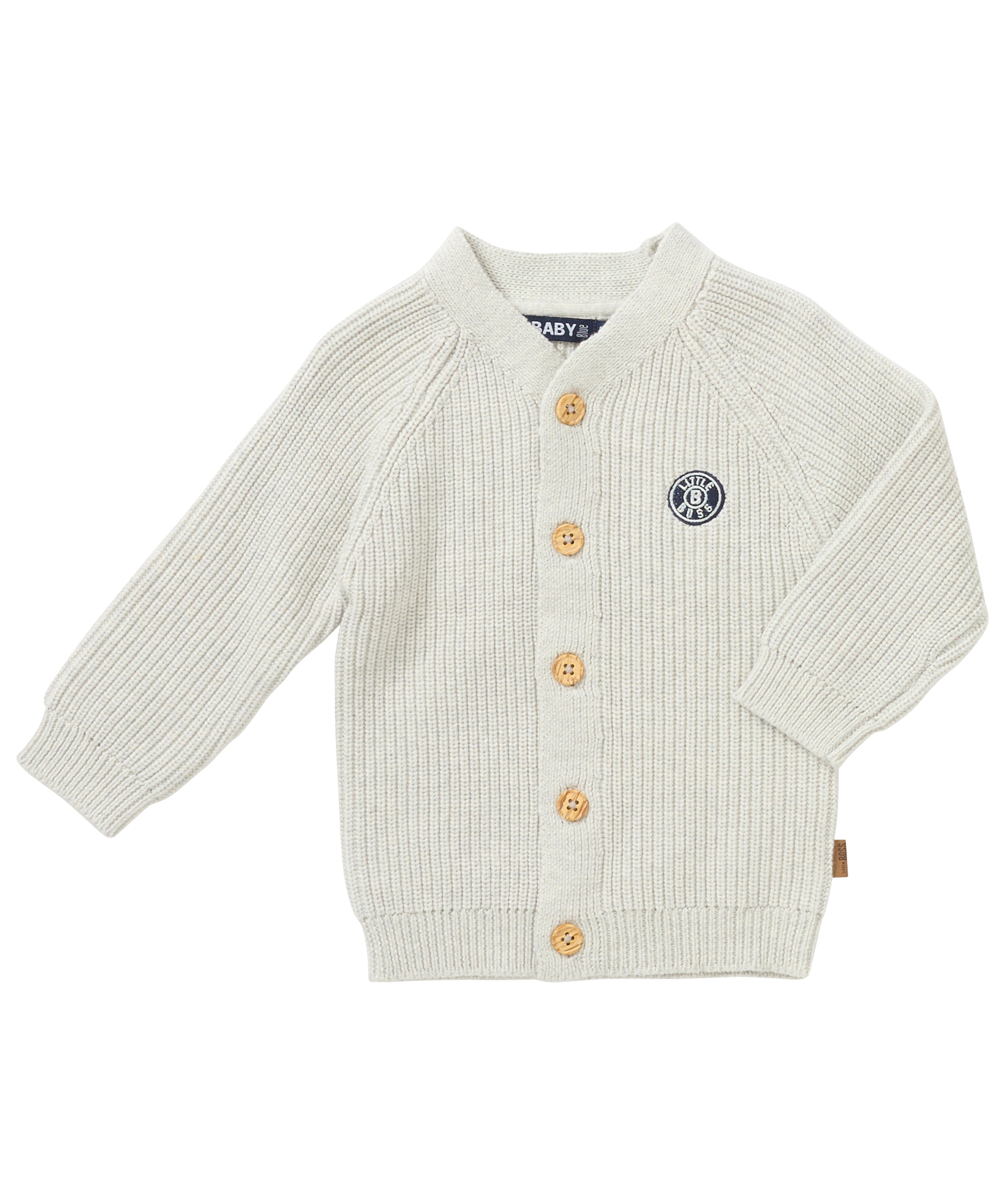rib vest met knopen