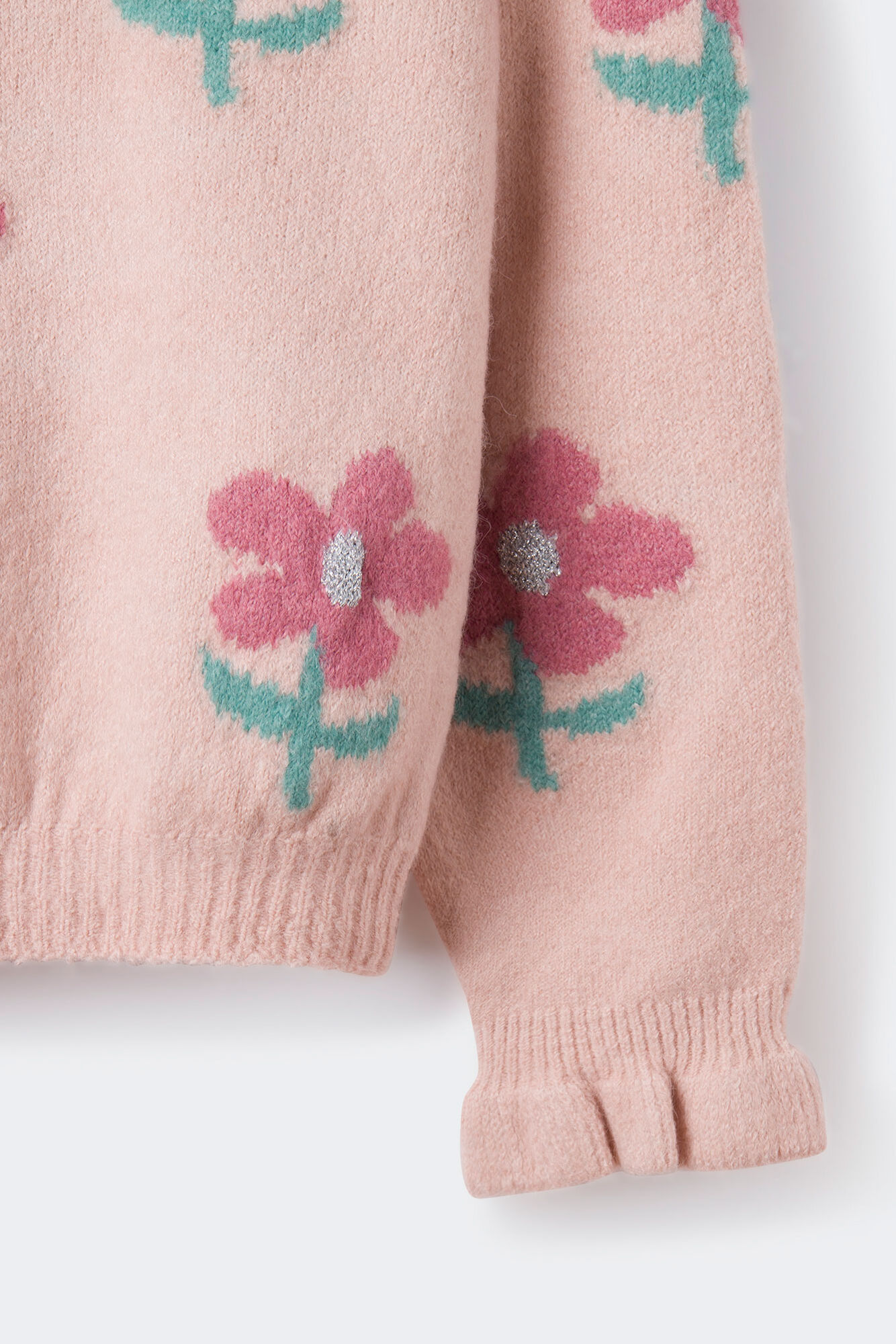Suéter floral para meninas