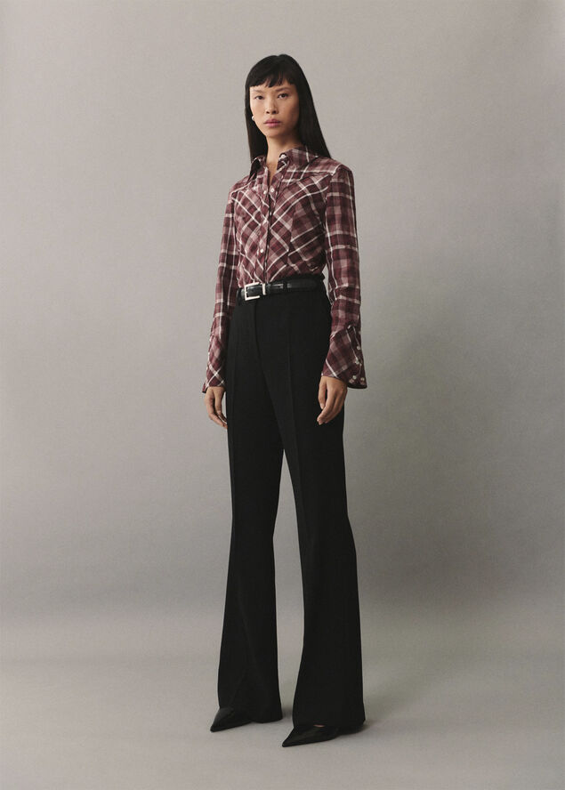 MANGO Check cotton shirt 78
