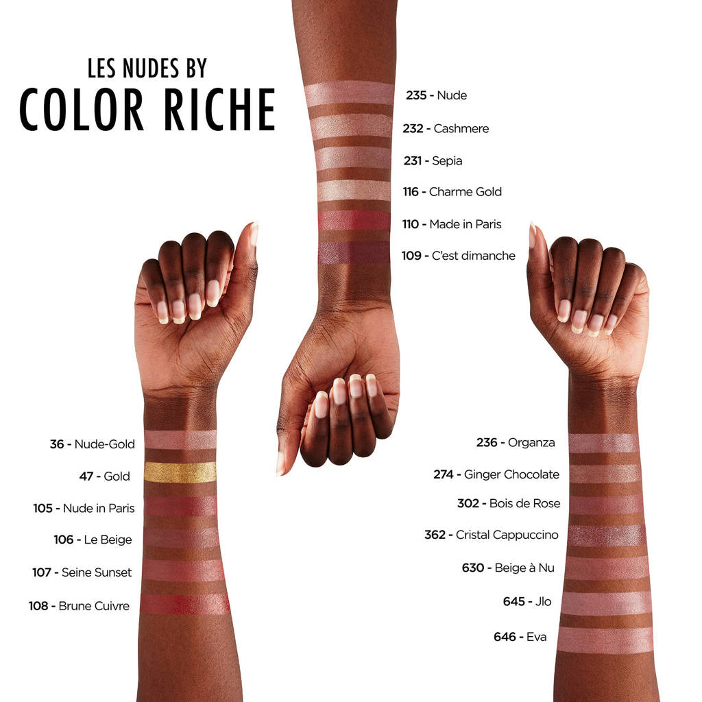 Zeer fijne lipstickColor Riche Satin lippenstift - 110 Made in Paris