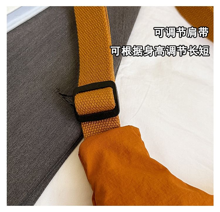 Hikuozy - Nylon Crossbody Tas met Ritssluiting