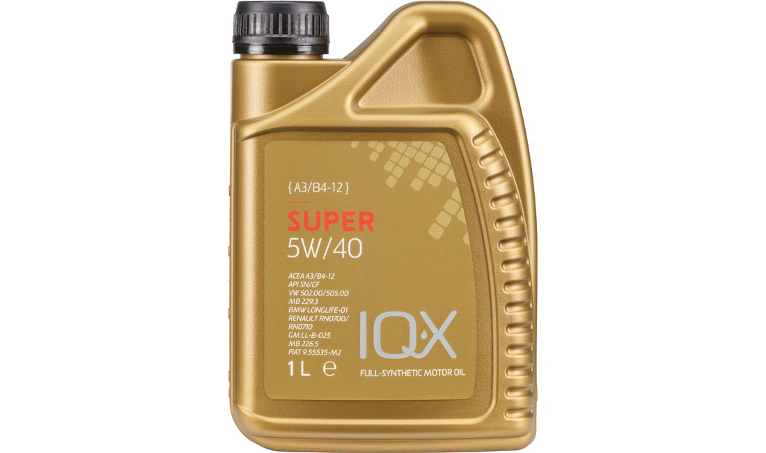 IQ-X SUPER 5W/40 motorolie, 1 liter