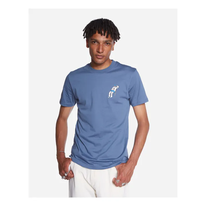 Olow T-shirt Hippie Van Coton Bio | Bleu