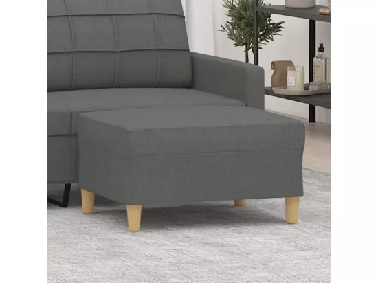 Repose-pied Gris foncé 70x55x41 cm Tissu