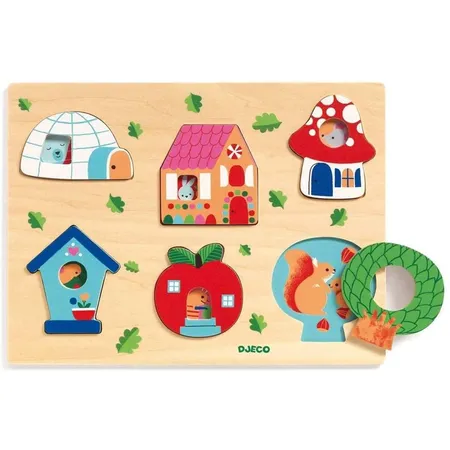 Djeco Holzpuzzle: Coucou-house