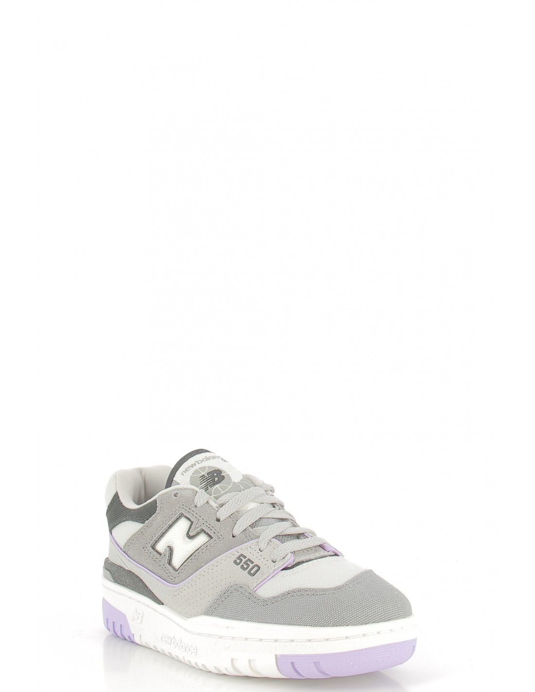 new balance Sneakers femme 550 daim gris/violet