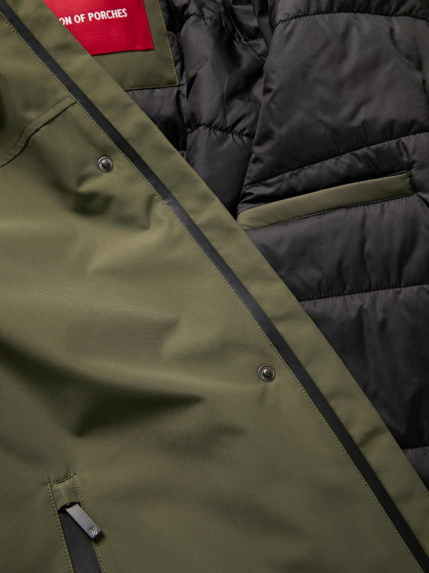 Parka acolchoada com capuz