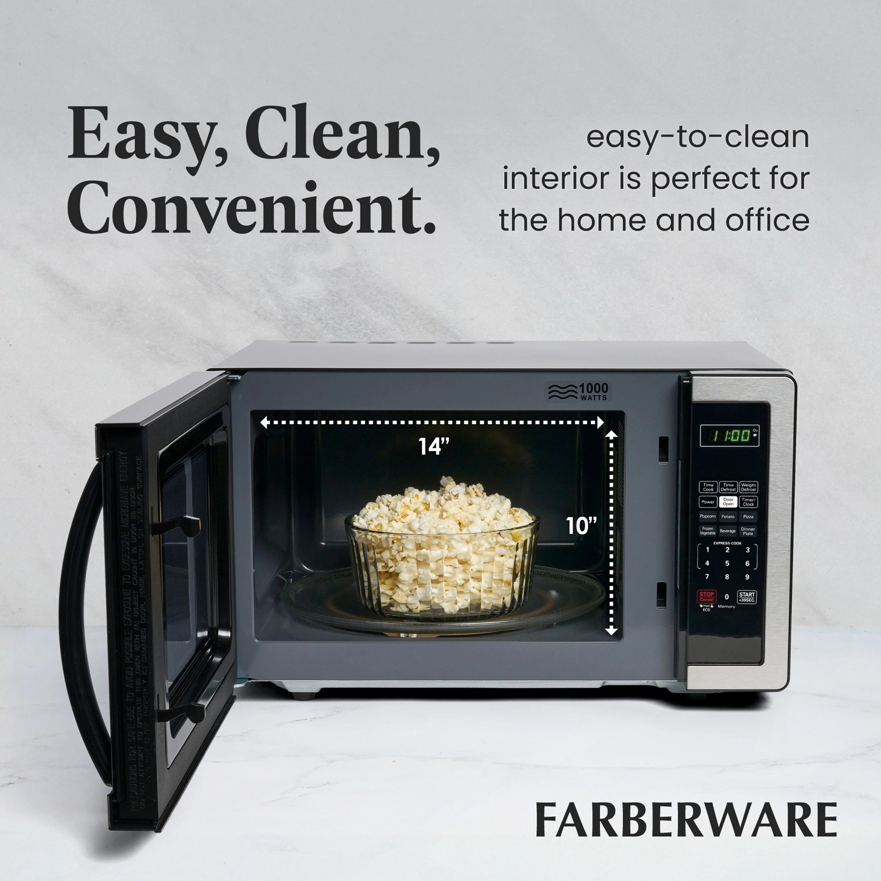 Farberware Classic 1.1 Cu. Ft. 1000-Watt Microwave Oven
