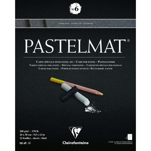 Clairefontaine PASTELMAT® No 6 Pastellmalblock anthrazit
