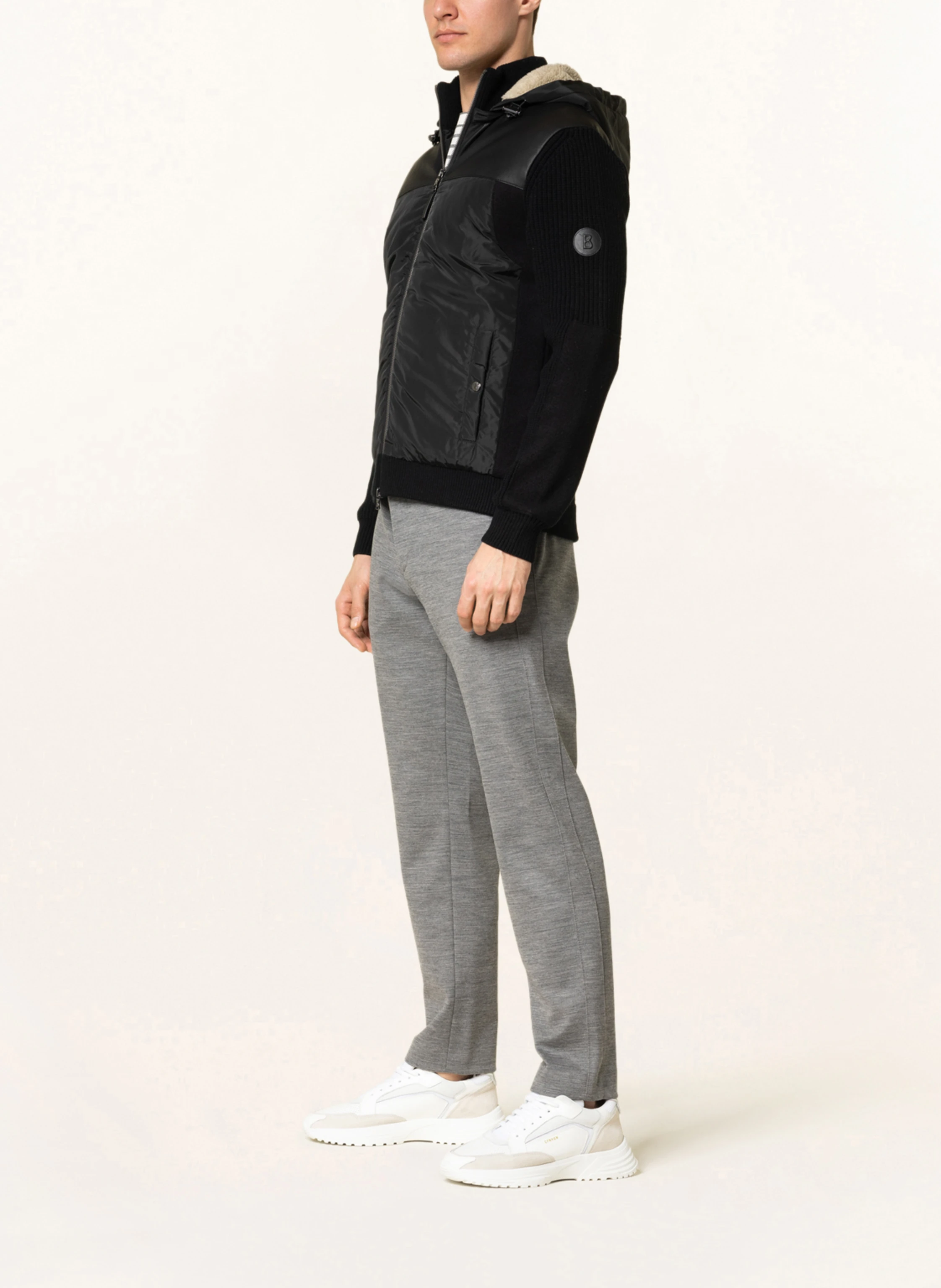 BOGNER Strickjacke FLAVIN im Materialmix