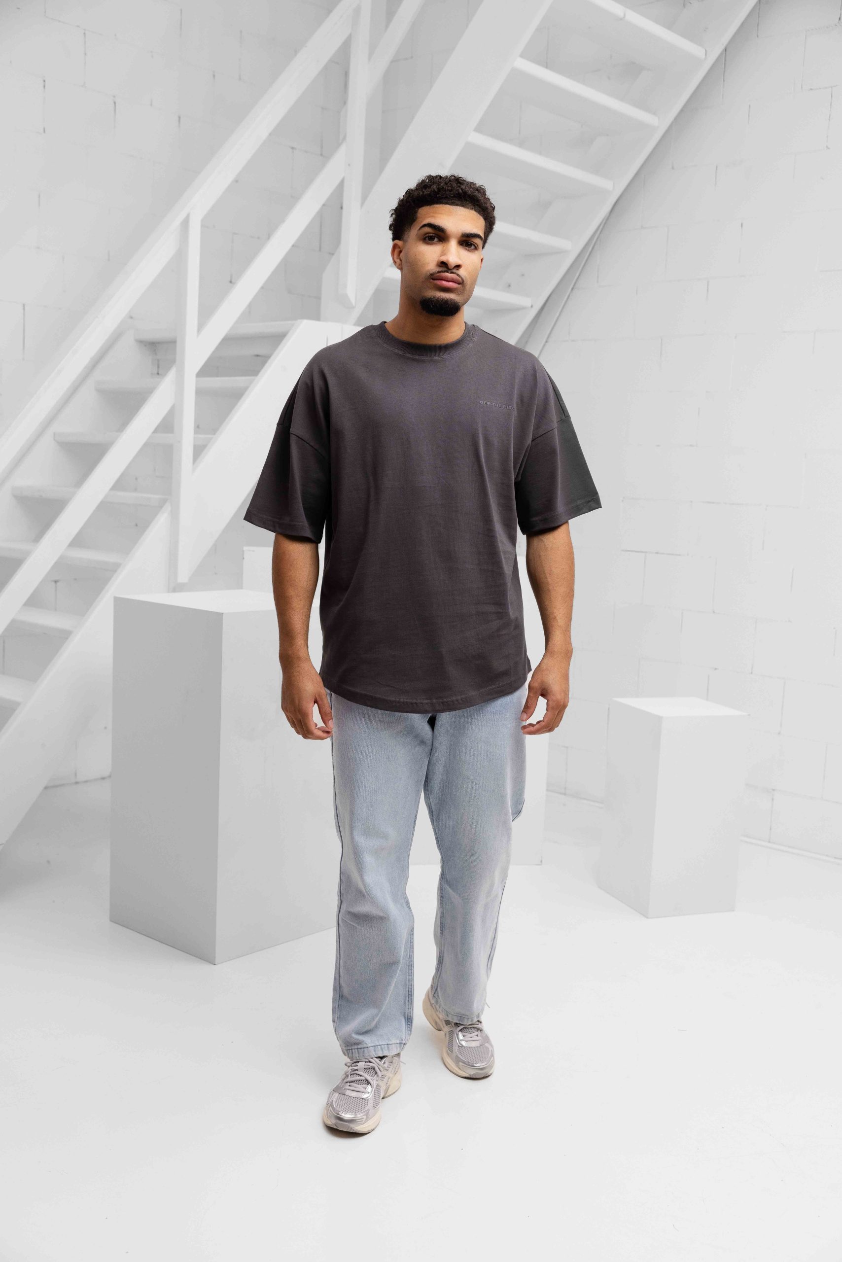 Off The Pitch Blaze T-Shirt Heren Grijs