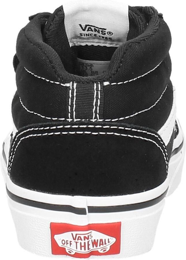 Vans YT Ward Mid V (SUEDE CANVAS)BLACK WHITE Sneakers Unisex