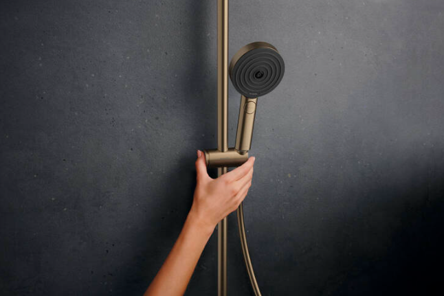 Hansgrohe Pulsify Puro thermostatische opbouw regendouche 26cm brushed bronze