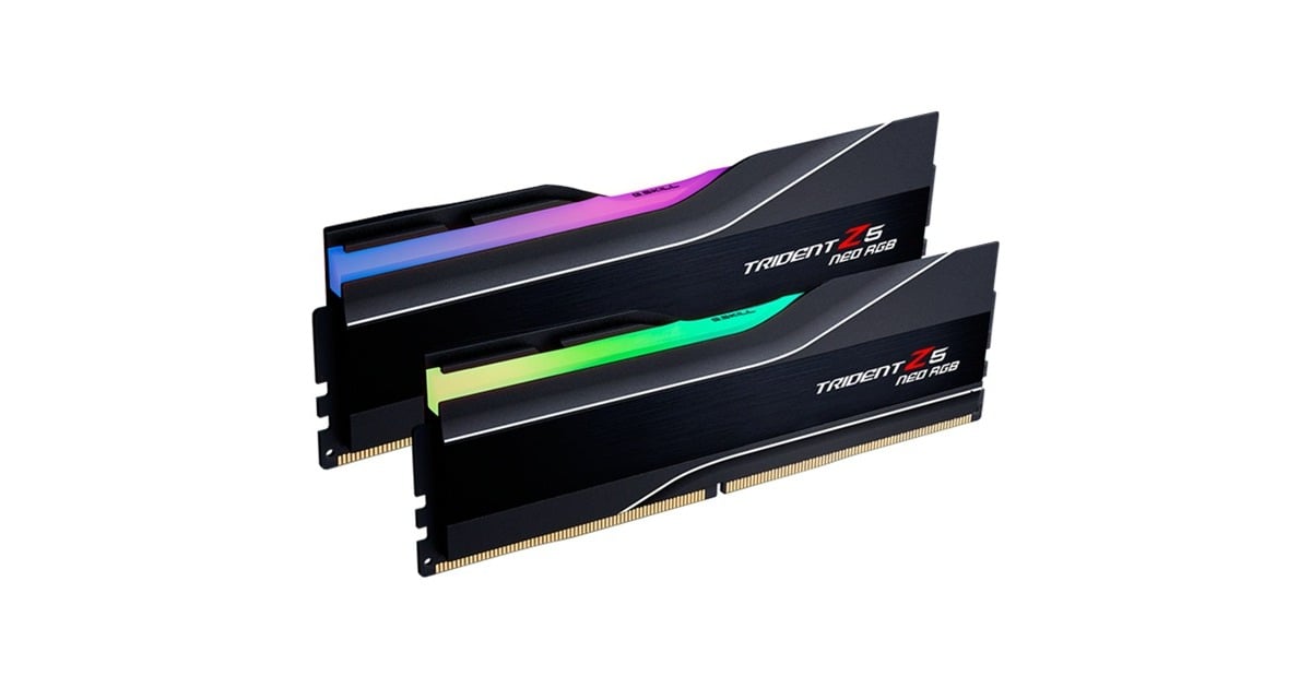 G.Skill32 GB DDR5-6000 (2x 16 GB) Kit werkgeheugen  (Zwart, F5-6000J3038F16GX2-TZ5NR, Trident Z5 NEO RGB, EXPO)