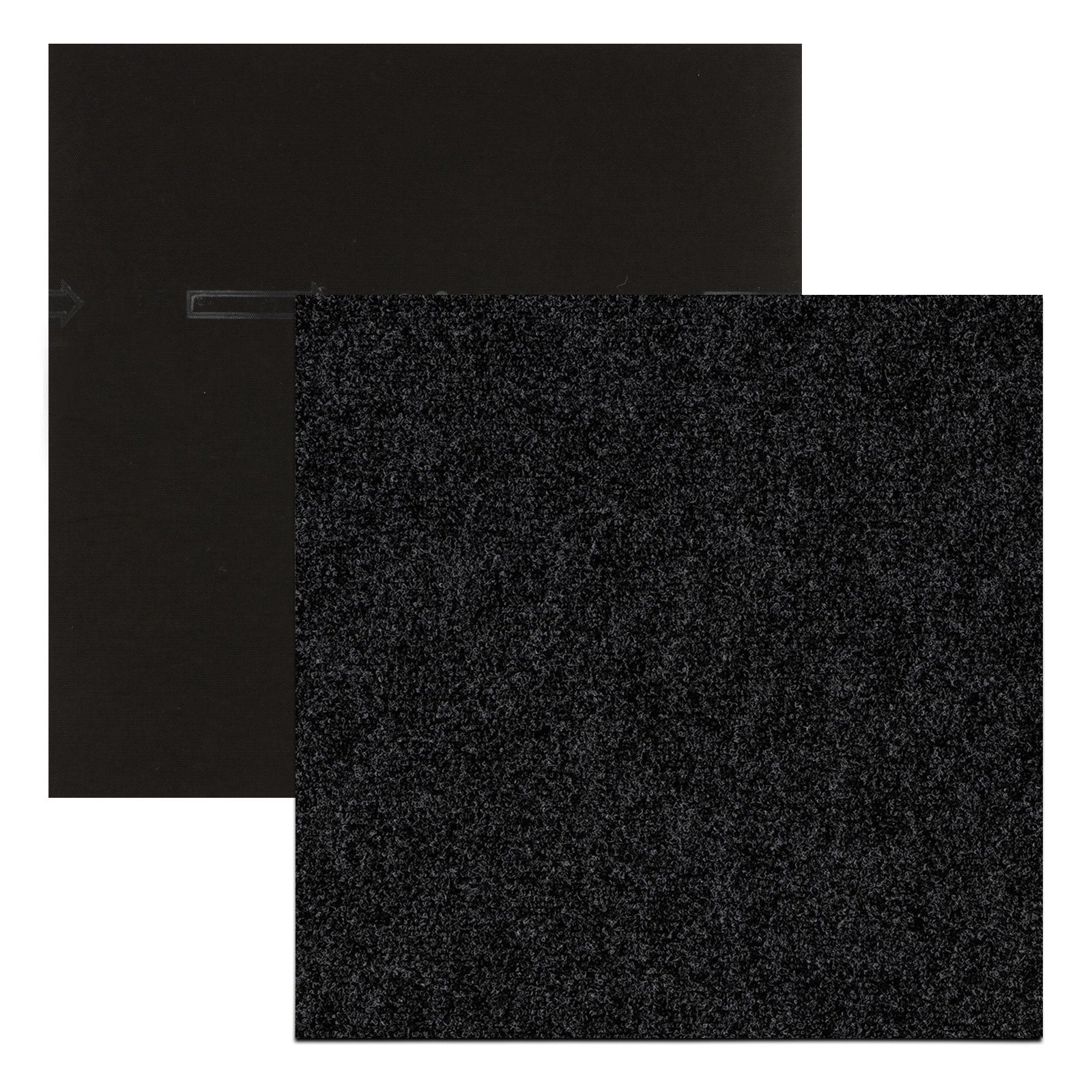 floordirekt Teppichfliesen Basel | Selbstliegend | Schwarz 78