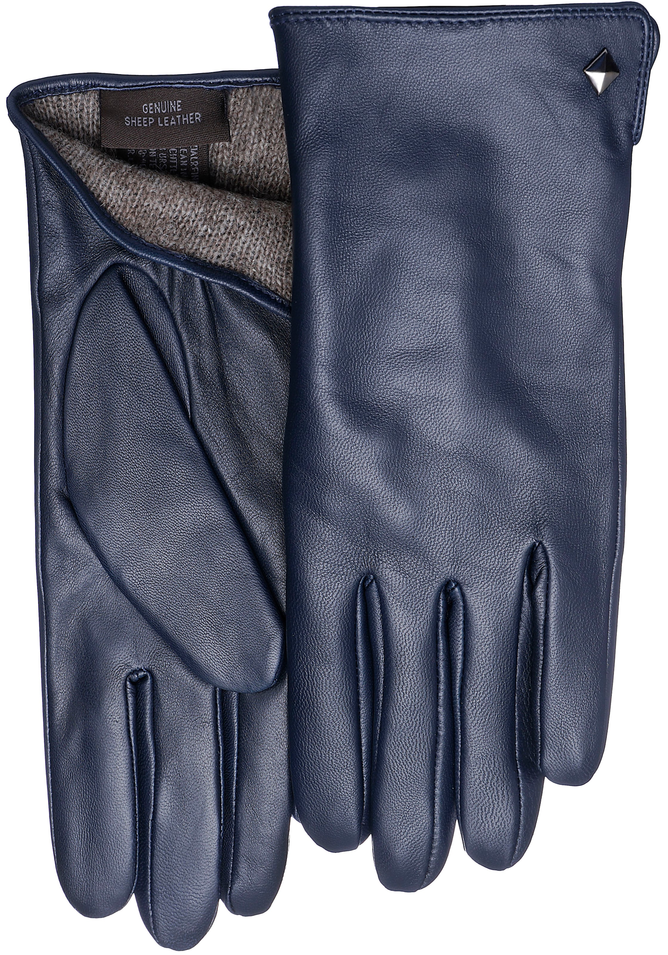 PEARLWOOD Lederhandschuhe »Meg« dekorativer Rockstud - elastischer Bund - Seitenschlitz