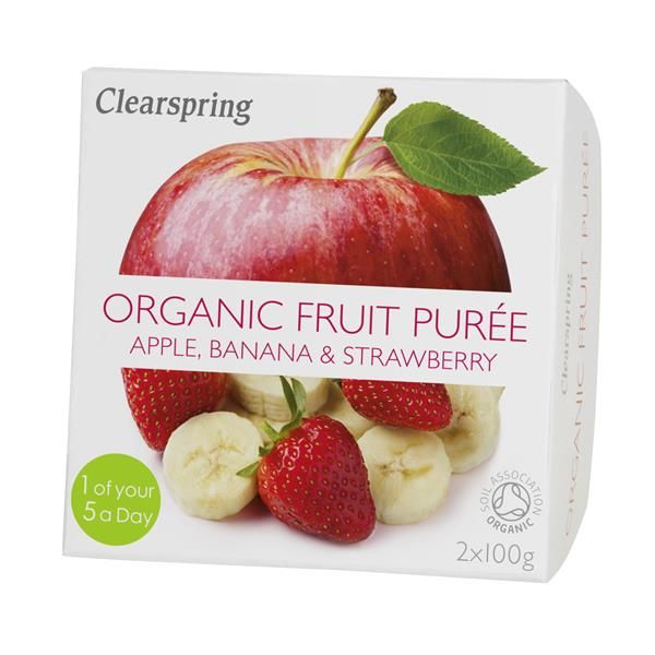 C.Spring Puré Fruta Maçã Banana Morango Bio