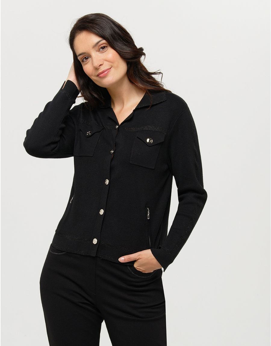 Gilet irisé noir