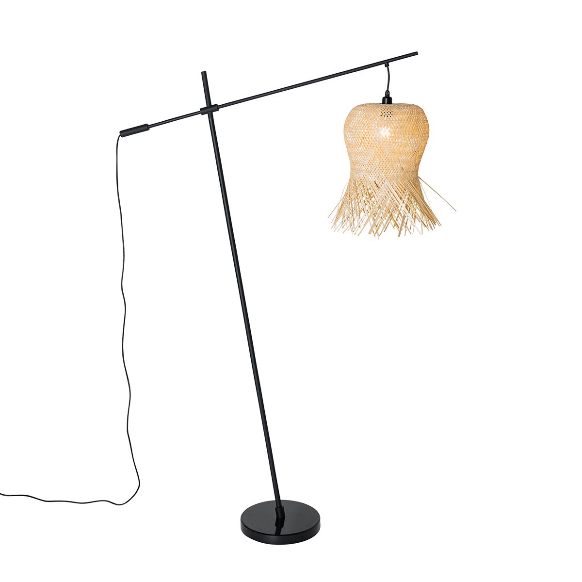 Oosterse buiten vloerlamp bamboe IP44 - Carlos
